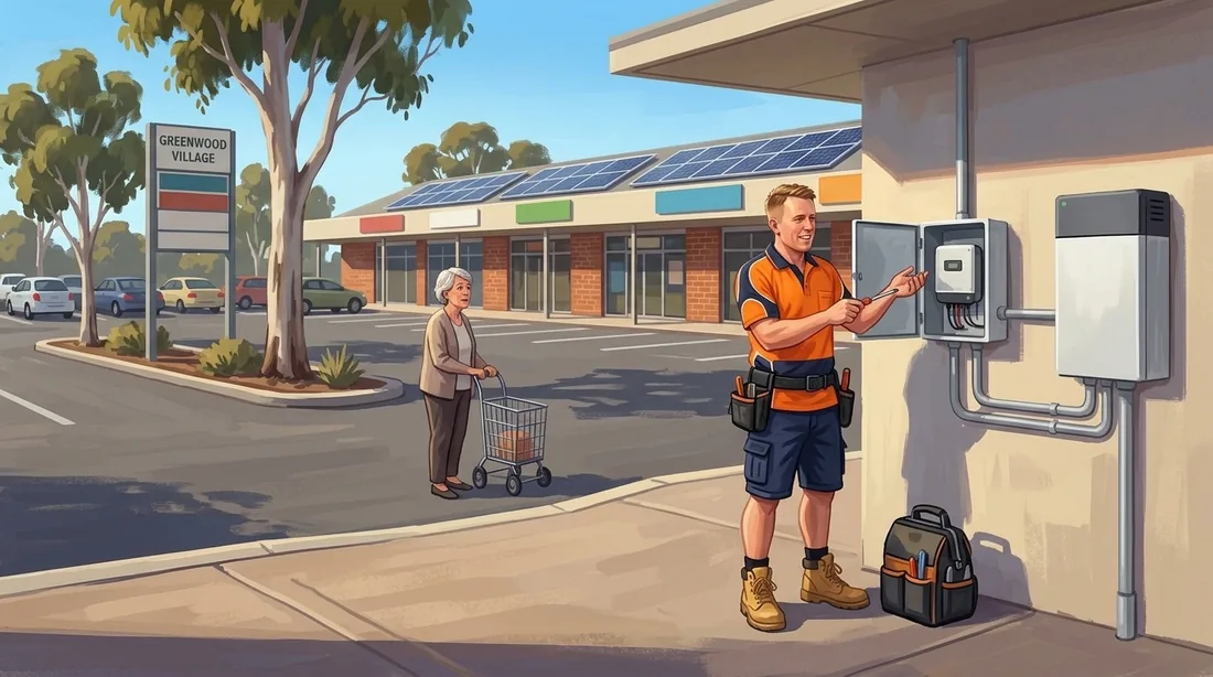 Illustration of a SolArk Electrical tradesman at Greenwood Village in Greenwood