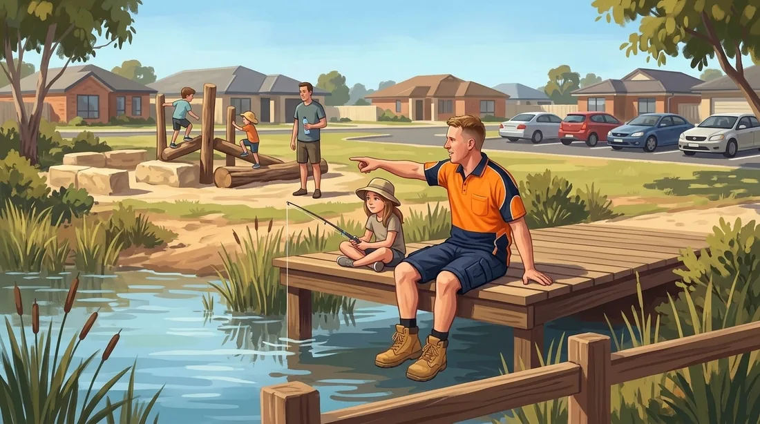 Illustration of a SolArk Electrical tradesman at Warradale Park in Landsdale